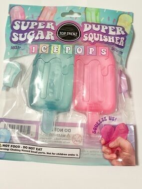 Super Duper Sugar Squisher Icepops NEW Squishy Toys